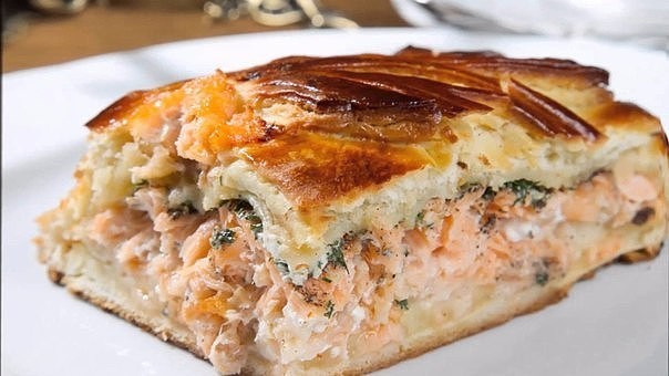 Siberian style pie with fish